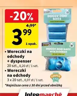 Intermarche Woreczki na odchody z dyspenserem Cooper & Pals oferta