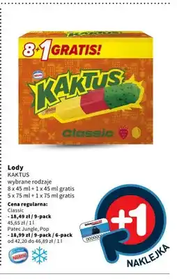 Intermarche Lody Kaktus Classic 9-pack oferta