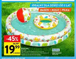 Intermarche Zestaw basen + koło + piłka Bestway oferta