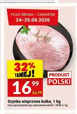 Twój Market Szynka wieprzowa kulka oferta