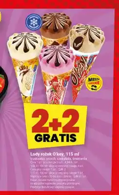 Twój Market Lody rożek O'key truskawka oferta