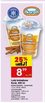 Twój Market Lody koktajlowe Koral krówka-kukułka oferta