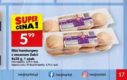 Twój Market Mini hamburgery z sezamem Dakri oferta