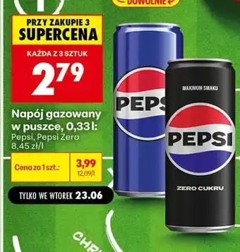 Biedronka Napój gazowany Pepsi oferta