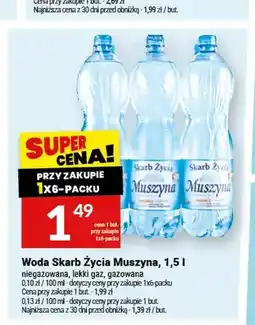 Twój Market Woda lekko gazowana Skarb Życia Muszyna oferta