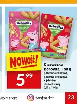 Twój Market Ciasteczka BoboVita pszenno-orkiszowe oferta