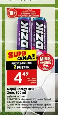 Twój Market Napój energetyczny Dzik Energy Zero Grape oferta