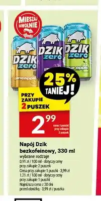 Twój Market Napój energetyczny Dzik Zero Sour Apple oferta