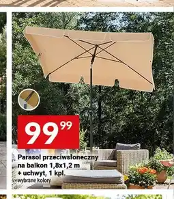 Twój Market Parasol przeciwsłoneczny na balkon 1,8x1,2 m z uchwytem oferta
