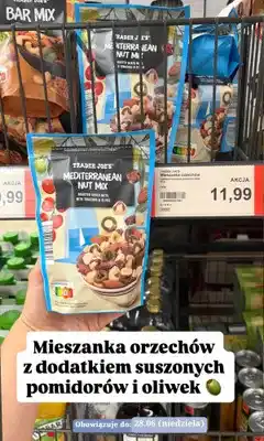ALDI Mieszanka orzechów Trader Joe's z dodatkiem suszonych pomidorów i oliwek oferta