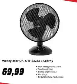 Media Markt Wentylator OK. Czarny oferta