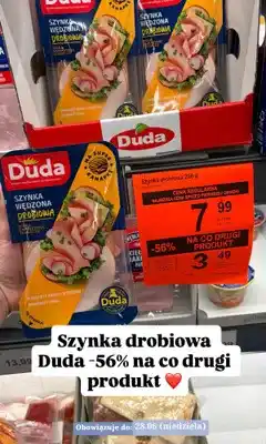 ALDI Szynka wędzona drobiowa Duda oferta