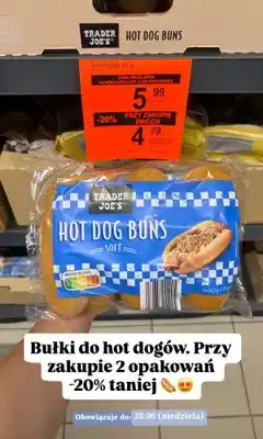 ALDI Bułki do hot dogów Trader Joe's Soft oferta