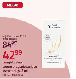 Rossmann Long4Lashes, serum przyspieszające wzrost rzęs oferta