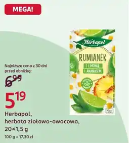 Rossmann Herbapol, herbata ziołowo-owocowa oferta