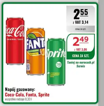 Eurocash Napój gazowany: Coca-Cola, Fanta, Sprite oferta
