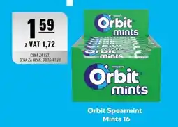 Eurocash Orbit Spearmint Mints 16 oferta