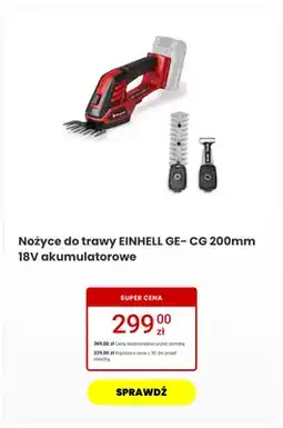 Media Expert Nożyce do trawy Einhell GE-CG akumulatorowe oferta