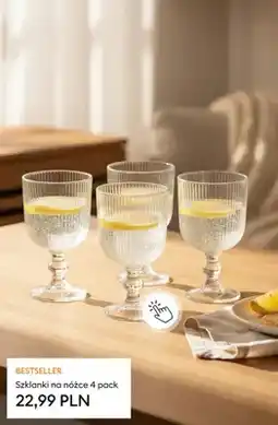 Sinsay Szklanki na nóżce 4-pak oferta