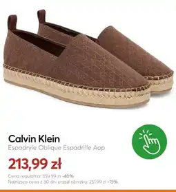 eobuwie Espadryle Calvin Klein Oblique Espadrille Aop oferta