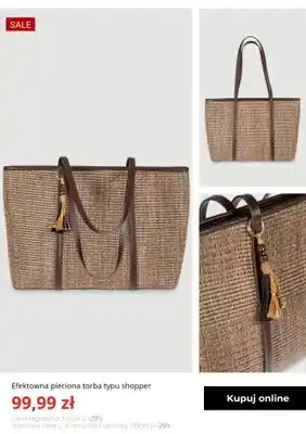 Torba typu shopper Greenpoint efektowna pleciona