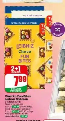Dino Ciastka Choco Fun Bites Leibniz Bahlsen z kremem mlecznym oferta