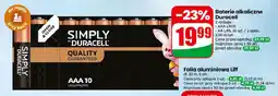 Dino Baterie alkaliczne Duracell Simply AAA LR03 10-pak oferta