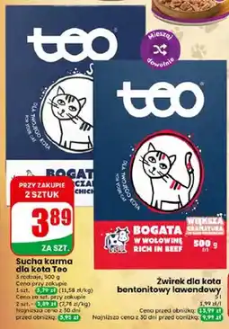 Dino Sucha karma dla kota Teo bogata w wołowinę oferta