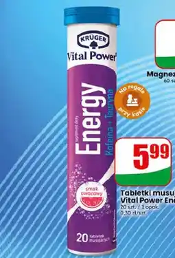 Dino Tabletki musujące Krüger Vital Power Energy oferta