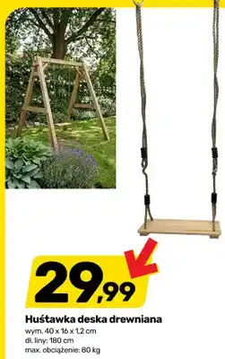 Bricomarche Huśtawka deska drewniana oferta