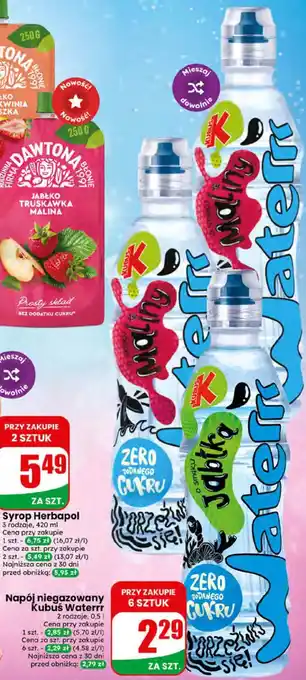 Dino Napój niegazowany Kubuś Waterrr oferta