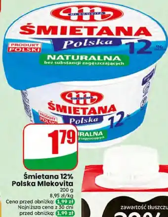 Dino Śmietana 12% Polska Mlekovita oferta