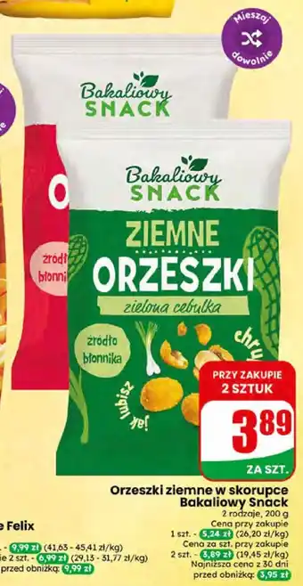 Dino Orzeszki ziemne w skorupce Bakaliowy Snack oferta