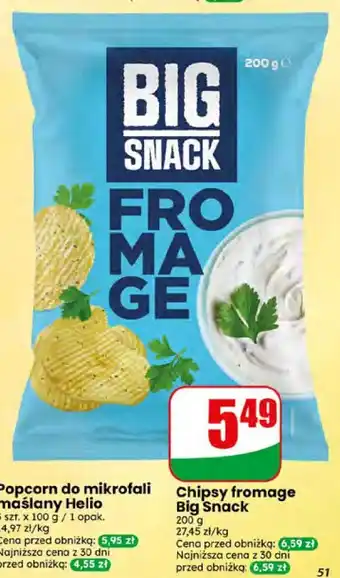 Dino Chipsy fromage Big Snack oferta