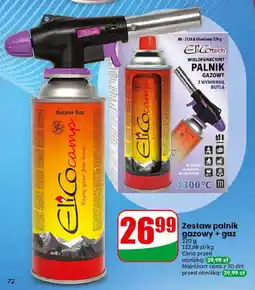 Dino Zestaw palnik gazowy + gaz ElicoTech & ElicoCamp oferta