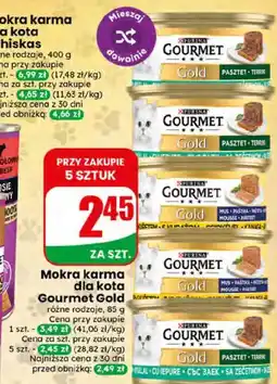 Dino Mokra karma dla kota Gourmet Gold oferta