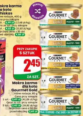 Dino Mokra karma dla kota Gourmet Gold oferta