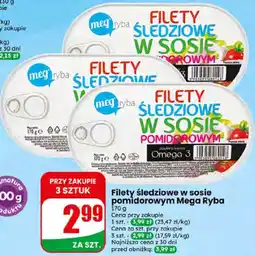 Dino Filety śledziowe w sosie pomidorowym Mega Ryba oferta