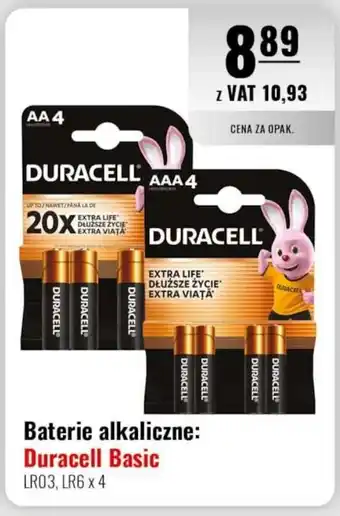 Eurocash Baterie alkaliczne: Duracell Basic oferta