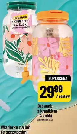 Polomarket Dzbanek z kranikiem + 4 kubki oferta
