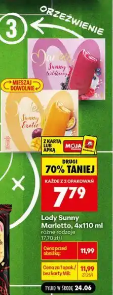 Biedronka Lody Sunny Marletto oferta