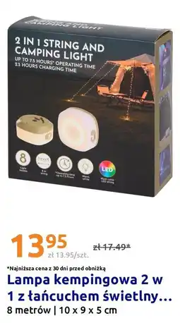 Action Lampa kempingowa 2 w 1 z łańcuchem świetlnym oferta