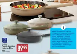 ALDI Crofton Patelnia aluminiowa z pokrywą oferta