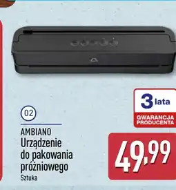 ALDI Ambiano Urządzenie do pakowania próżniowego oferta