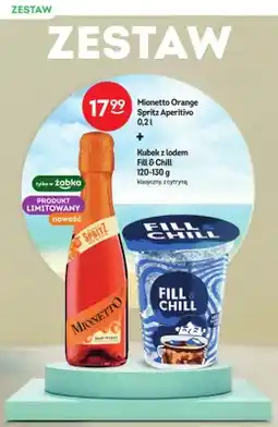 Żabka Zestaw Mionetto Orange Spritz Aperitivo + Kubek z lodem Fill & Chill klasyczny oferta