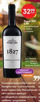 Żabka Wino czerwone Purcari 1827 Cabernet Sauvignon oferta