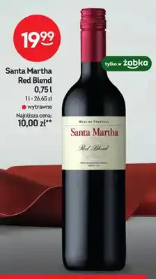 Żabka Wino czerwone wytrawne Santa Martha Red Blend oferta