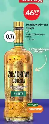 Żabka Wódka smakowa Żołądkowa Gorzka z Miętą z 22-karatowym złotem oferta