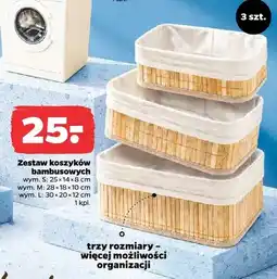 Netto Zestaw koszyków bambusowych oferta