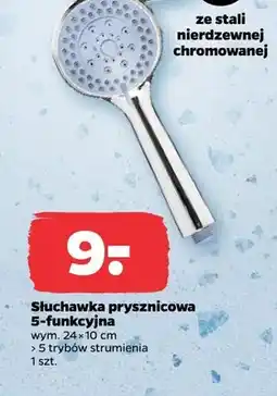 Netto Słuchawka prysznicowa 5-funkcyjna oferta